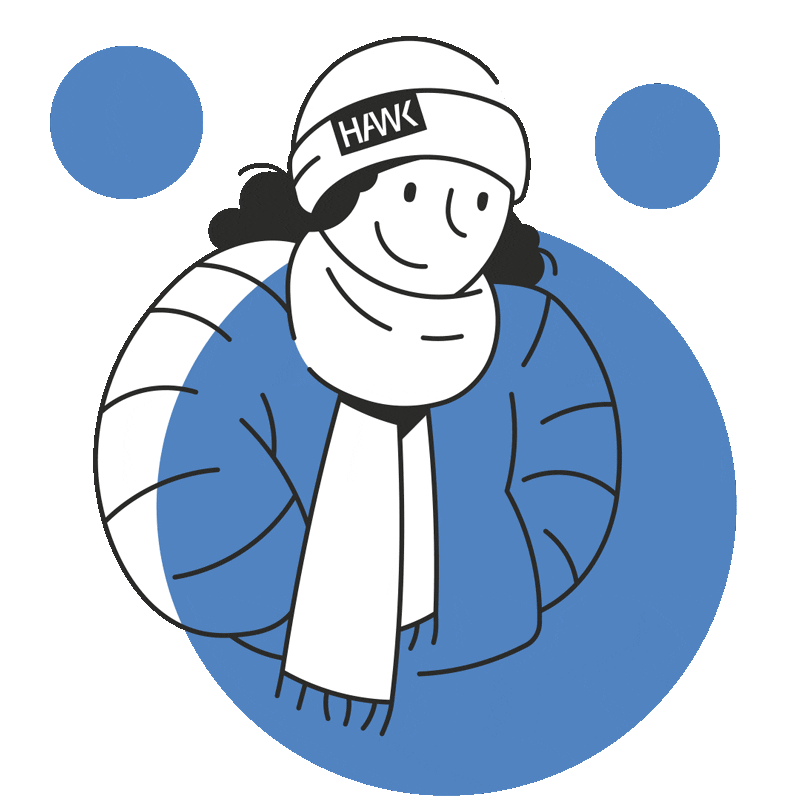 Winter Hat Sticker by HAWK Hochschule für angewandte Wissenschaft und Kunst Hildesheim/Holzminden/Göttingen