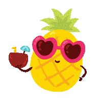 Ananas Sticker by Hummelke Handmade