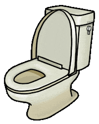 Bathroom Toilet Sticker by yu-san