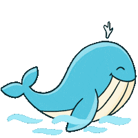 Blue Whale Sea Sticker