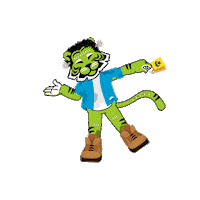 Halloween Frankenstein Sticker by Qin Oriental Food