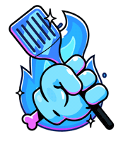 Flaming Sticker