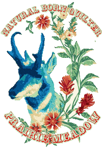 Natural Born Quilter Sticker by Brimfield Awakening