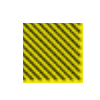 mailenfusari black yellow lines square Sticker