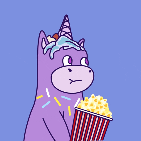 Unicorn Popcorn GIF by Crypto Unicorns