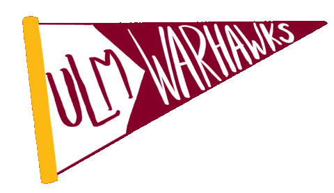 Ulm Warhawks Sticker by University of Louisiana Monroe