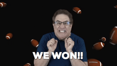 JeffBergman giphygifmaker giphyattribution happy football GIF