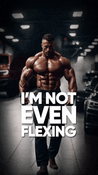 Flexing Lets Go GIF by Sealed With A GIF