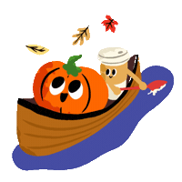 Halloween Coffee Sticker by MishaXgraphic