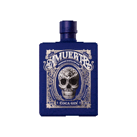 Skull Gin Sticker by Vini Delea