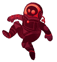 The Living Tombstone Astronaut Sticker