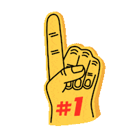 Flag Football Foam Finger Sticker by got milk