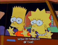 Scared Season 3 GIF by The Simpsons