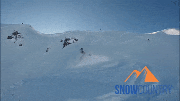 Snowcountry snow jump snowboard snowboarding GIF