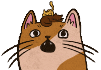 yulikamurakami cat kawaii gato meow Sticker