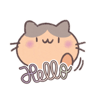 Cat Hello Sticker