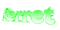 text animal wordart ferret Sticker