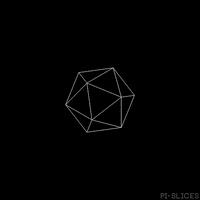 pislices loop 3d trippy black and white GIF