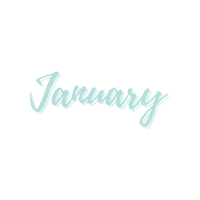 January Month Sticker by Heartlines Copywriting Studio