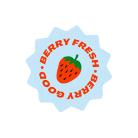 food fresh strawberry berries berry good Sticker