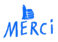 France Thank You Sticker by Bettyestpartout