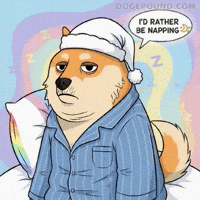Tired Shiba Inu GIF by Doge Pound
