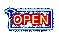 Open Sticker by Dive Bar & Grill