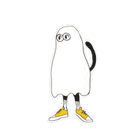 primatedigital halloween ghost boo fantasma Sticker