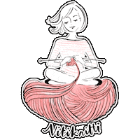 Pink Meditation Sticker by Malvega