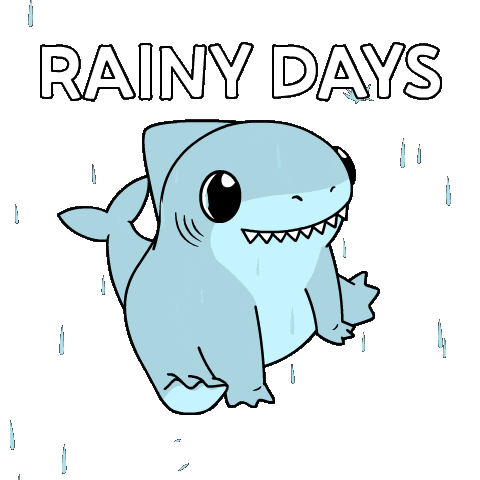 Rainy Days Bitcoin Sticker by Ordinary Frends