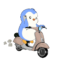 Talking On My Way Sticker by Pudgy Penguins