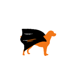 Superhero Super Dog Sticker by Akhal