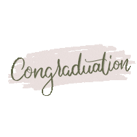 Lettering Graduation Sticker