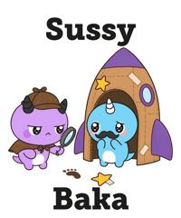 Sussy Cute Unicorn Sticker by Naru Naru