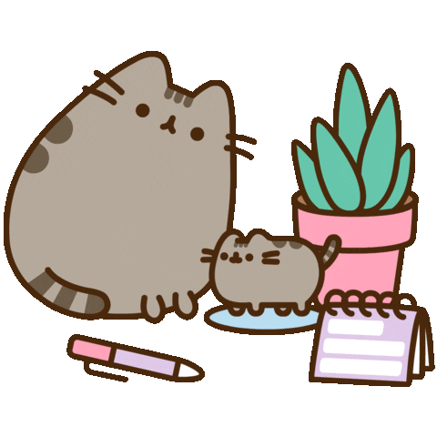 Bored Work From Home Sticker by Pusheen