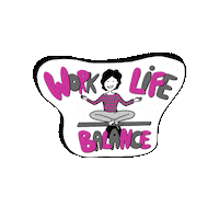 Work Life Balance Sticker by Sieć Przedsiębiorczych Kobiet