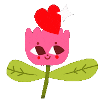 Heart Flower Sticker by SophieMcPike