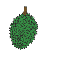 Malaysia Durian Sticker by Digi