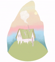 tealbrushart cute illustration smoke motion GIF