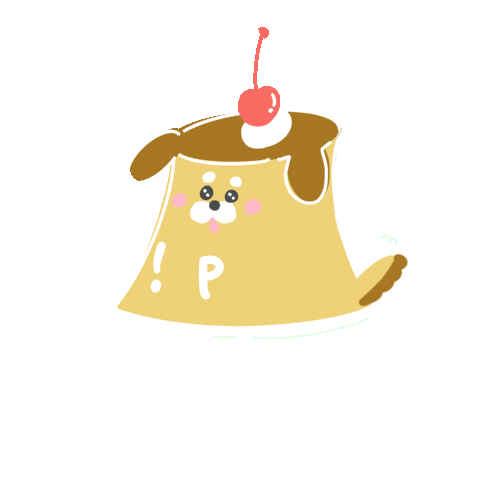 Dog ぷりん Sticker