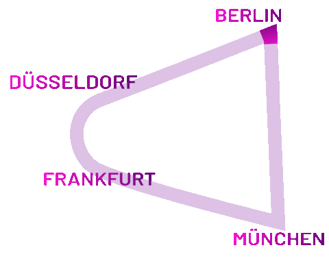 Travel Berlin Sticker by Pinkbus