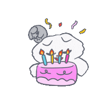 Happy Birthday Congrats Sticker by Snooze Kittens