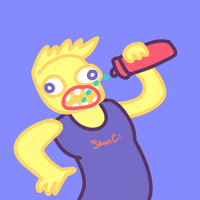 samconcklin cartoon drink water health GIF