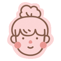 Happy Cute Girl Sticker