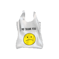 No Thank You Glitch Sticker by parley