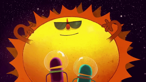 outer space sun GIF by StoryBots