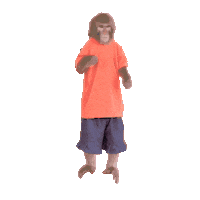 Fun Monkey Sticker
