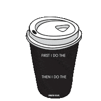 but first coffee Sticker by PRAVANA