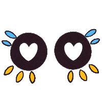 Eyes Hearts Sticker by Vilore
