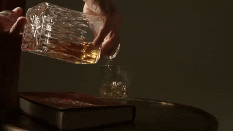 SoMello giphygifmaker book henry cavill whiskey GIF